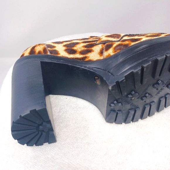 Gianni Bini sz 6.Maxxwelle leopard print Faux Calf Hair Platform  Shoes - Picture 5 of 6
